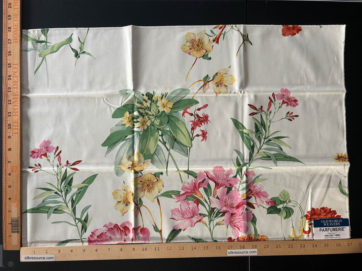 Scalamandre Parfumerie Pink Multi Floral Cotton Printed Fabric - Special Order