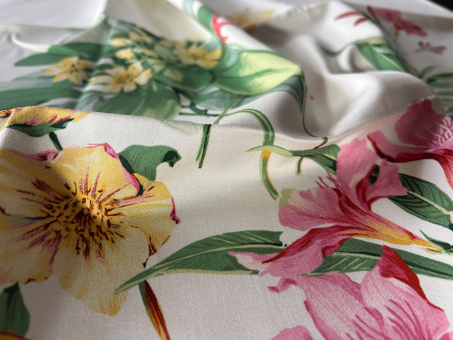 Scalamandre Parfumerie Pink Multi Floral Cotton Printed Fabric - Special Order