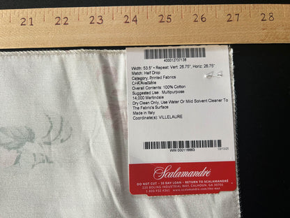 Scalamandre Parfumerie Pink Multi Floral Cotton Printed Fabric - Special Order