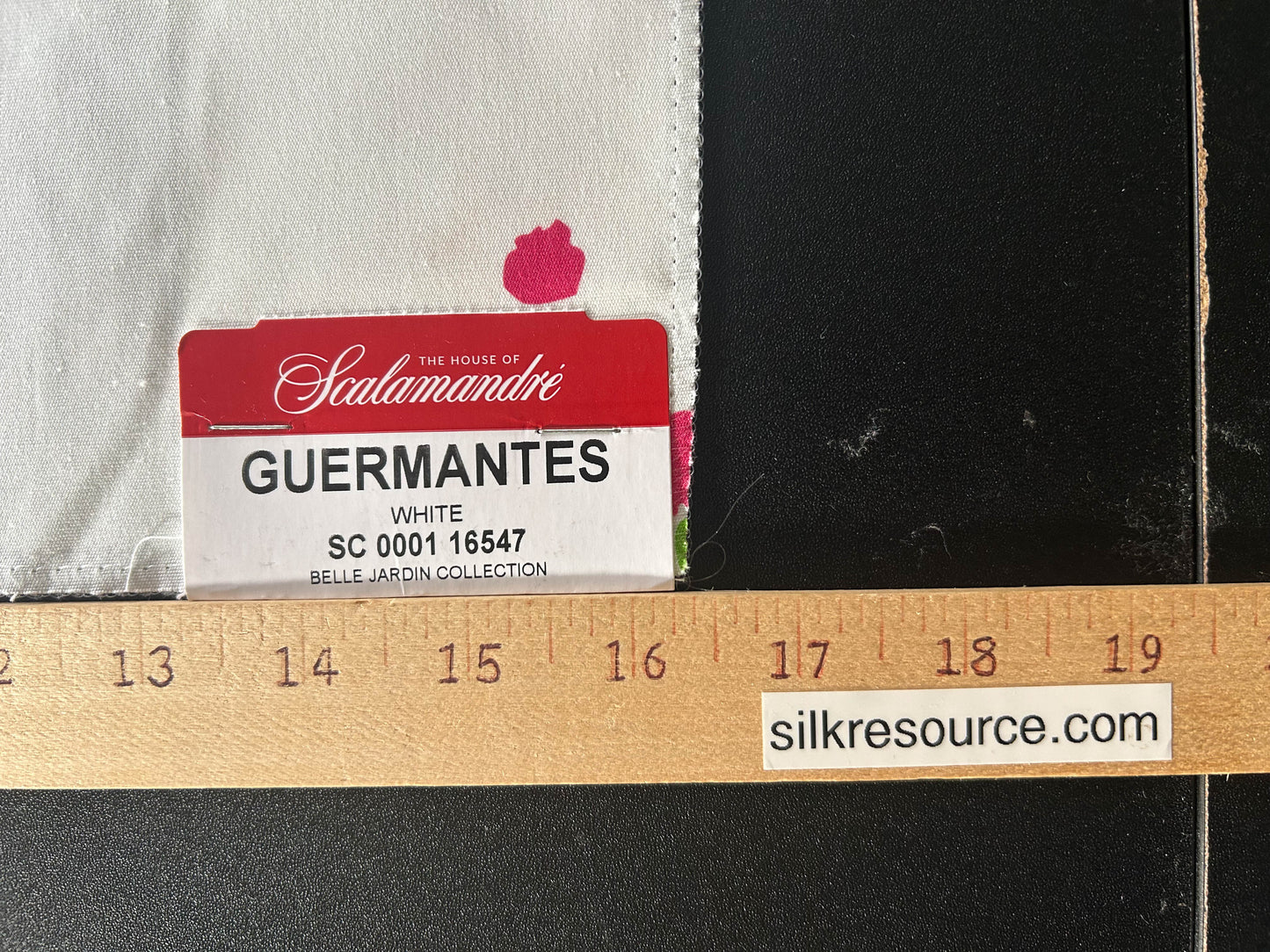 Scalamandre Guermantes White Modern Tulip Daffodil Blossom Wild Flower Cotton Satin Fine Art Print -Special Order