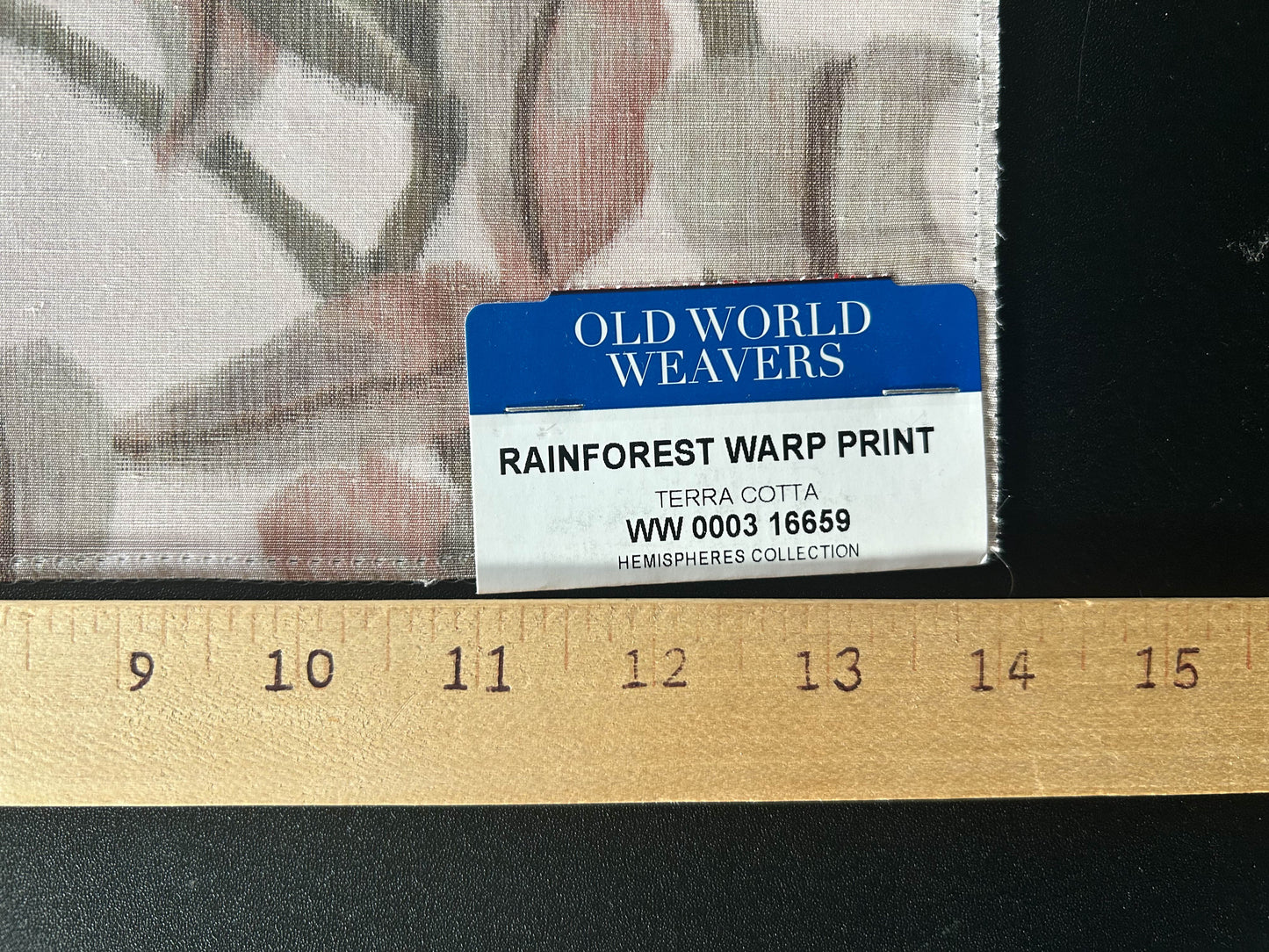 Scalamandre Rainforest Warp Print Terra Cotta Warp Fabric - Brown - Special Order