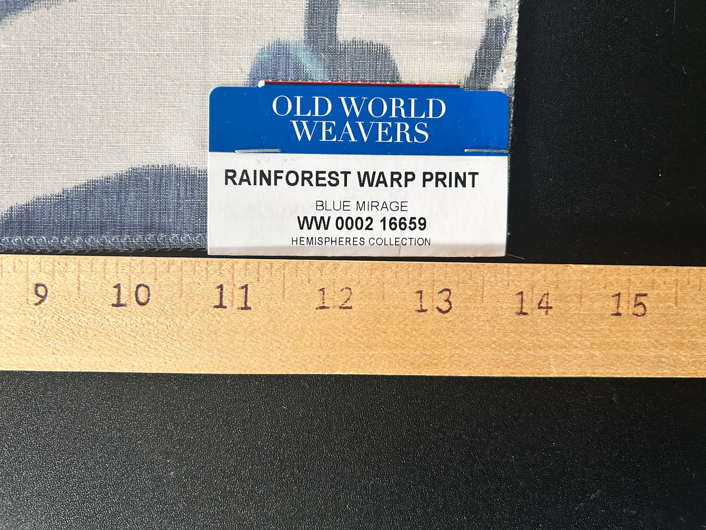 Scalamandre Rainforest Warp Print Blue Mirage Warp Fabric - Blue - Special Order