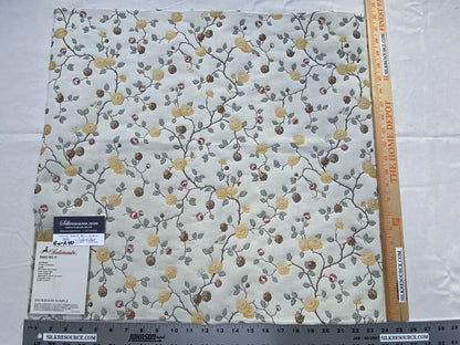 2 Berkbox40 Scalamandre Various Hameau Colony Collection Lampas Lemon, Multi MSRP USD 500