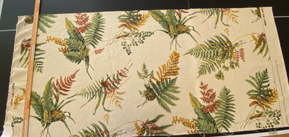 Scalamandre Felce Linen Fern Turtle Dragonfly Newt Wildlife Forest - 0.75yards