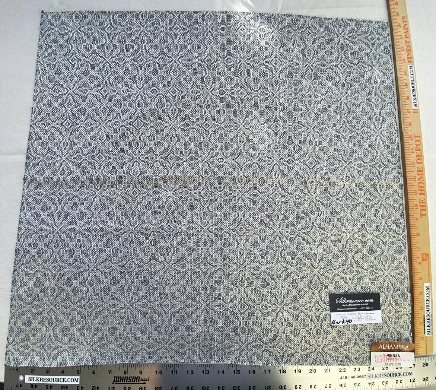 10 Berkbox40 Scalamandre Alhambra Various Pienza Blue Stone MSRP 238/y