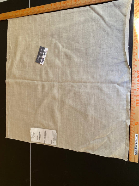 Scalamandre Eco FR Heavy Cream Viscose Plain - 27″x 27″ Square