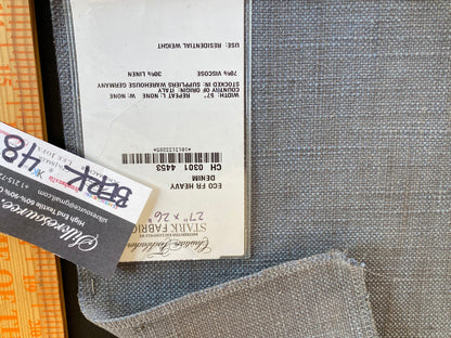 Scalamandre ECO FR Heavy Denim Viscose Plain Blue - Square 27″x 26″