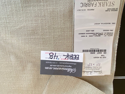 Scalamandre Eco Fr Heavy Tan Viscose Plain Beige - Square 27″ x 27″