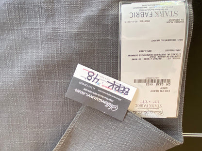 Scalamandre Eco Fr Heavy Grey Viscose Plain - 27″x 27″ Square