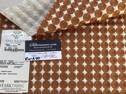 19 Berkbox40 Scalamandre Grey Watkins Various Labriz Terra - Cotta MSRP USD400+/yd