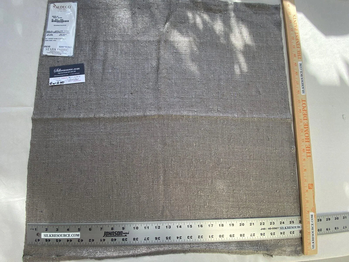 21 Berkbox40 Scalamandre ALDECO Various Rocco Frost Silver MSRP USD400+yd