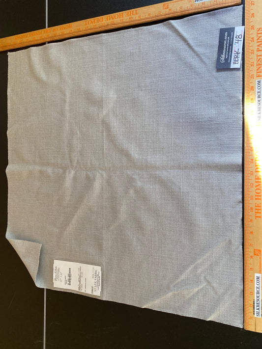 Scalamandre Eco FR Heavy Slate Viscose Plain Gray - Square 27″ x 27″