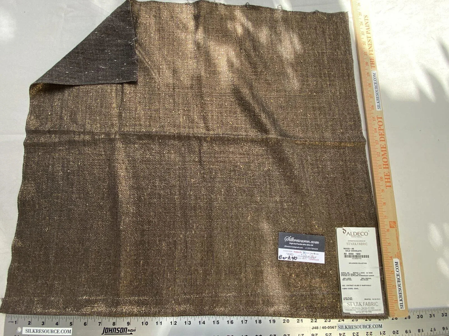 23 Berkbox40 Scalamandre ALDECO Various Rocco Gold Chocolate MSRP USD400+/y