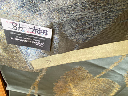 Scalamandre Isabella Contemporary in Blue Shimmer - 27”W x 35” L