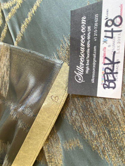 Scalamandre Isabella Blue Shimmer Contemporary - 27”W x 35” L