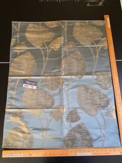 Scalamandre Isabella Blue Shimmer Contemporary - 27”W X 35”L