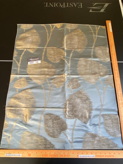 Scalamandre Isabella Blue Shimmer Contemporary - 27”W x 35” L