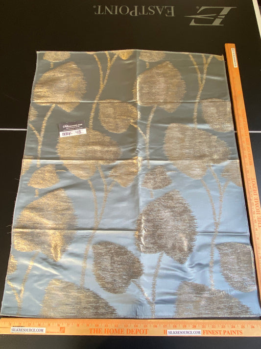 Scalamandre Isabella Blue Shimmer Contemporary - 27”W x 35” L