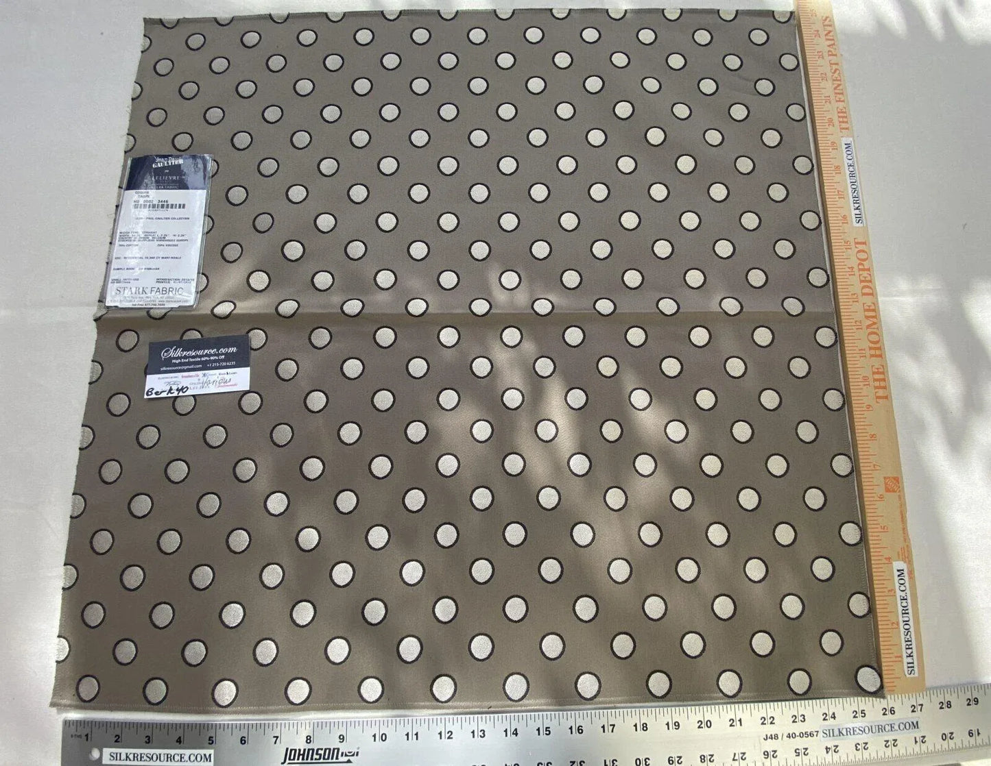 30 Berkbox40 Scalamandre Jean Paul Gautier &amp; lelievre  Various Coquin Taupe MSRP USD400+