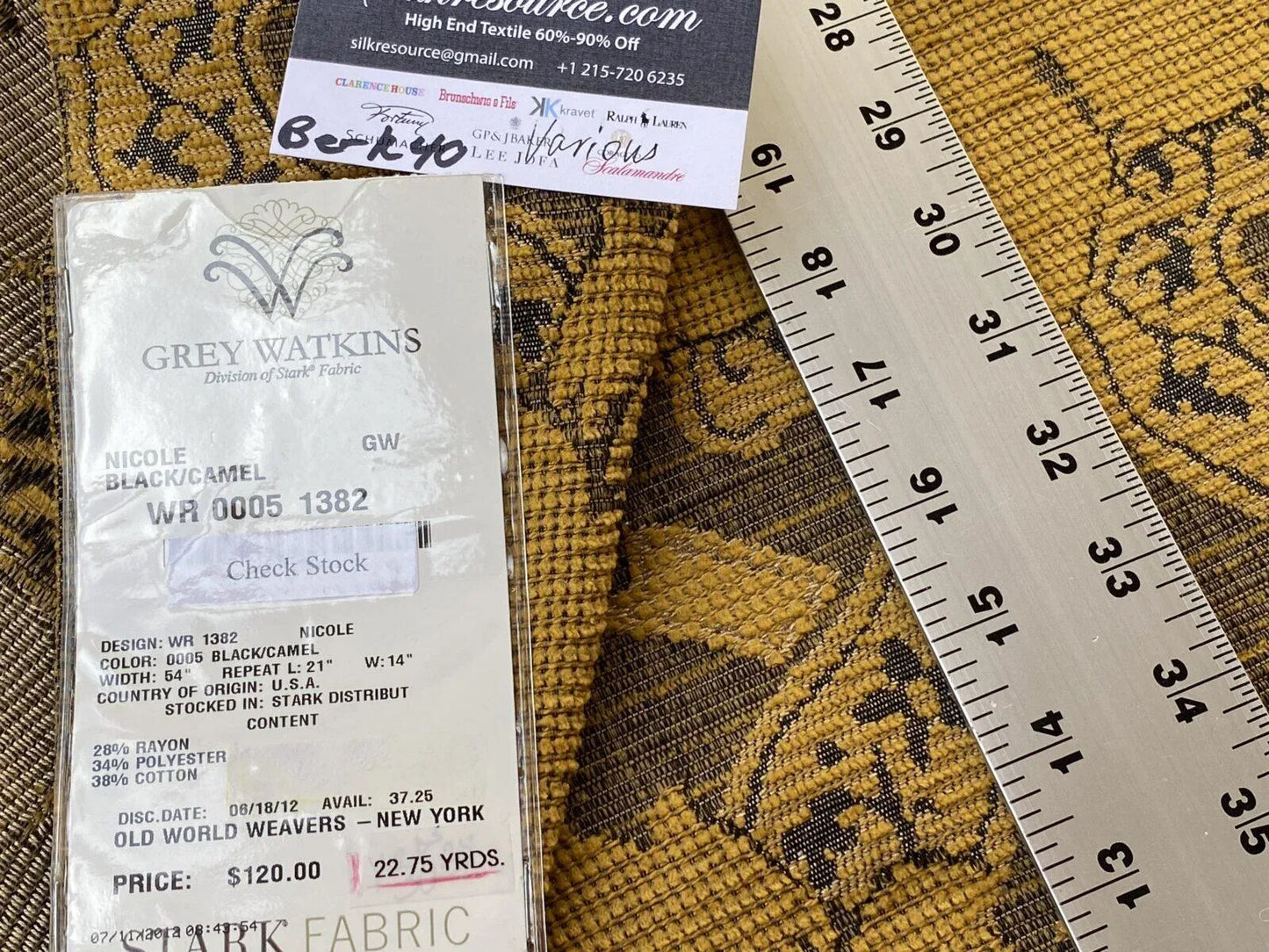 45 Berkbox40 Scalamandre Grey Watkins Various Nicole Black/camel