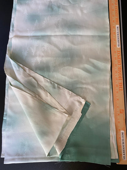 "Snow Falls On Cedars" 100%silk Tsukesage Bolt: Forest Trees Gradation@y75 12yards