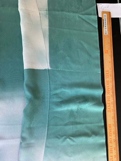 "Snow Falls On Cedars" 100%silk Tsukesage Bolt: Forest Trees Gradation@y75 12yards