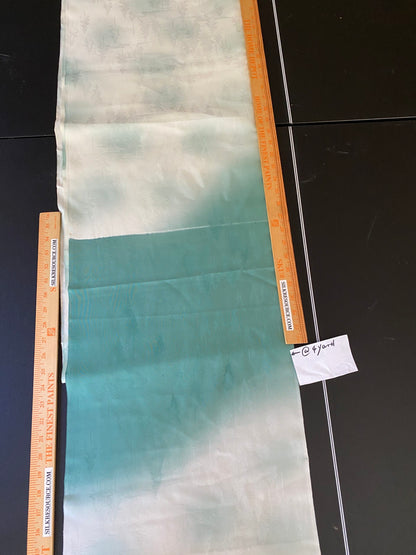 "Snow Falls On Cedars" 100%silk Tsukesage Bolt: Forest Trees Gradation@y75 12yards