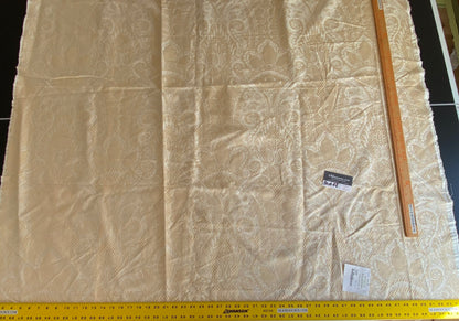 Scalamandre Old World Weaver Belluno White Damask - 1.5yd X 54 inches