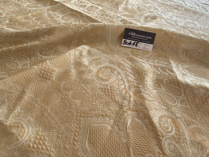 Scalamandre Old World Weaver Belluno White Damask - 1.5yd X 54 inches