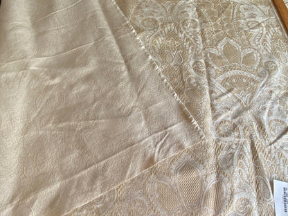 Scalamandre Old World Weaver Belluno White Damask - 1.5yd X 54 inches