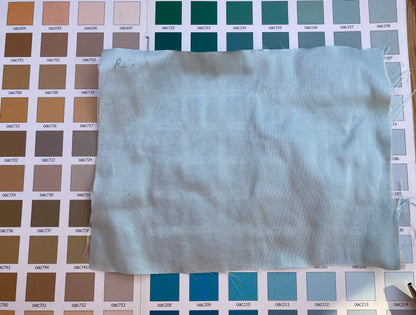 High end Shangri-la 100% Silk Dupionni Rain Blue Radiance Pale Blue MSRP USD 184/Y