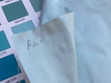 High end Shangri-la 100% Silk Dupionni Rain Blue Radiance Pale Blue MSRP USD 184/Y