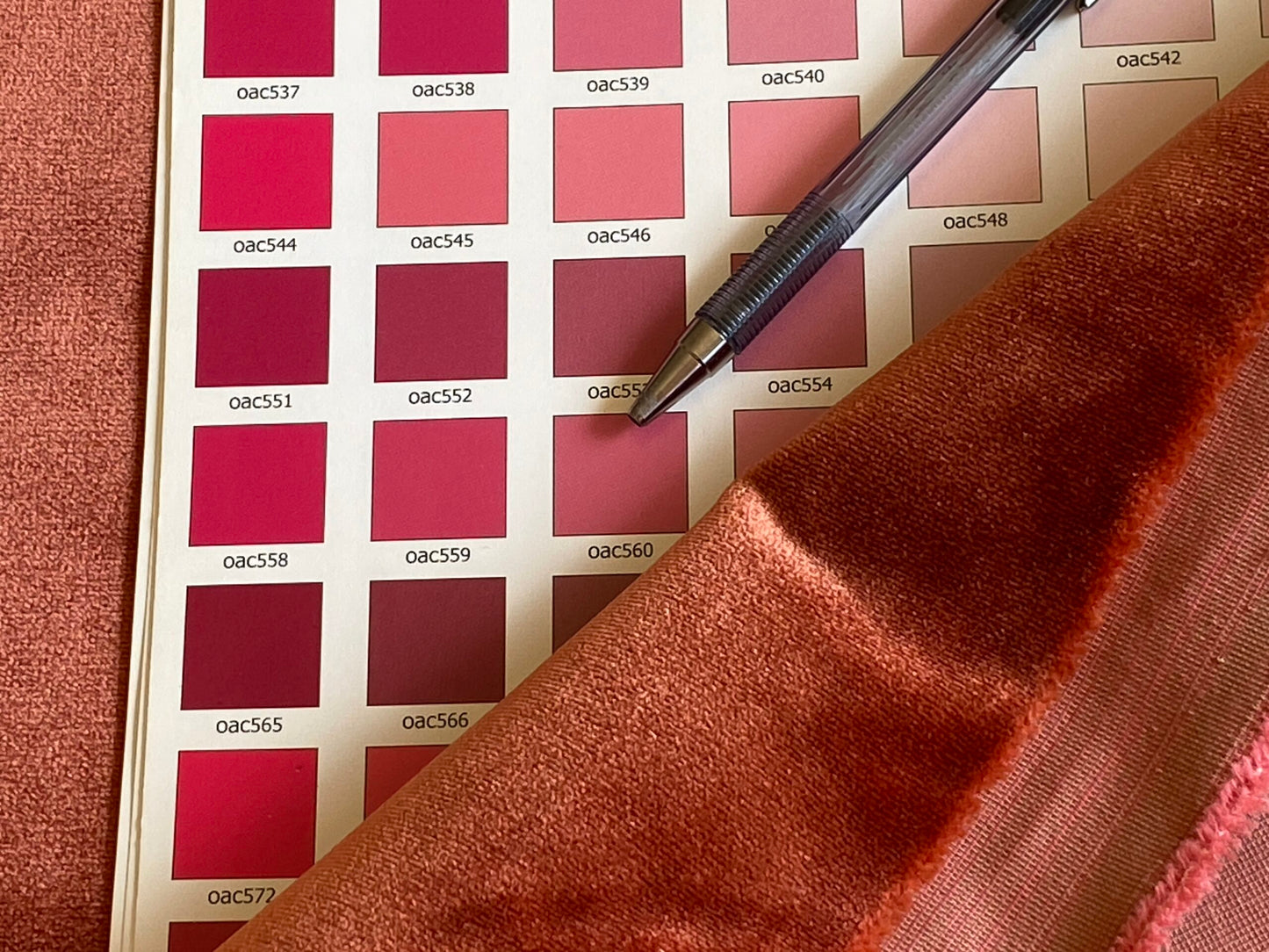 King's Silk Velvet Ruby Pink Radiance, 13 Inches by 54 Inches, High Quality