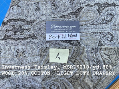 21 Berkbox17 Scalamandre Wool Iverness Paisley Green