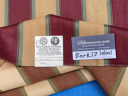 25 Berkbox17 Scalamandre Wool Kalmar Stripe Henna