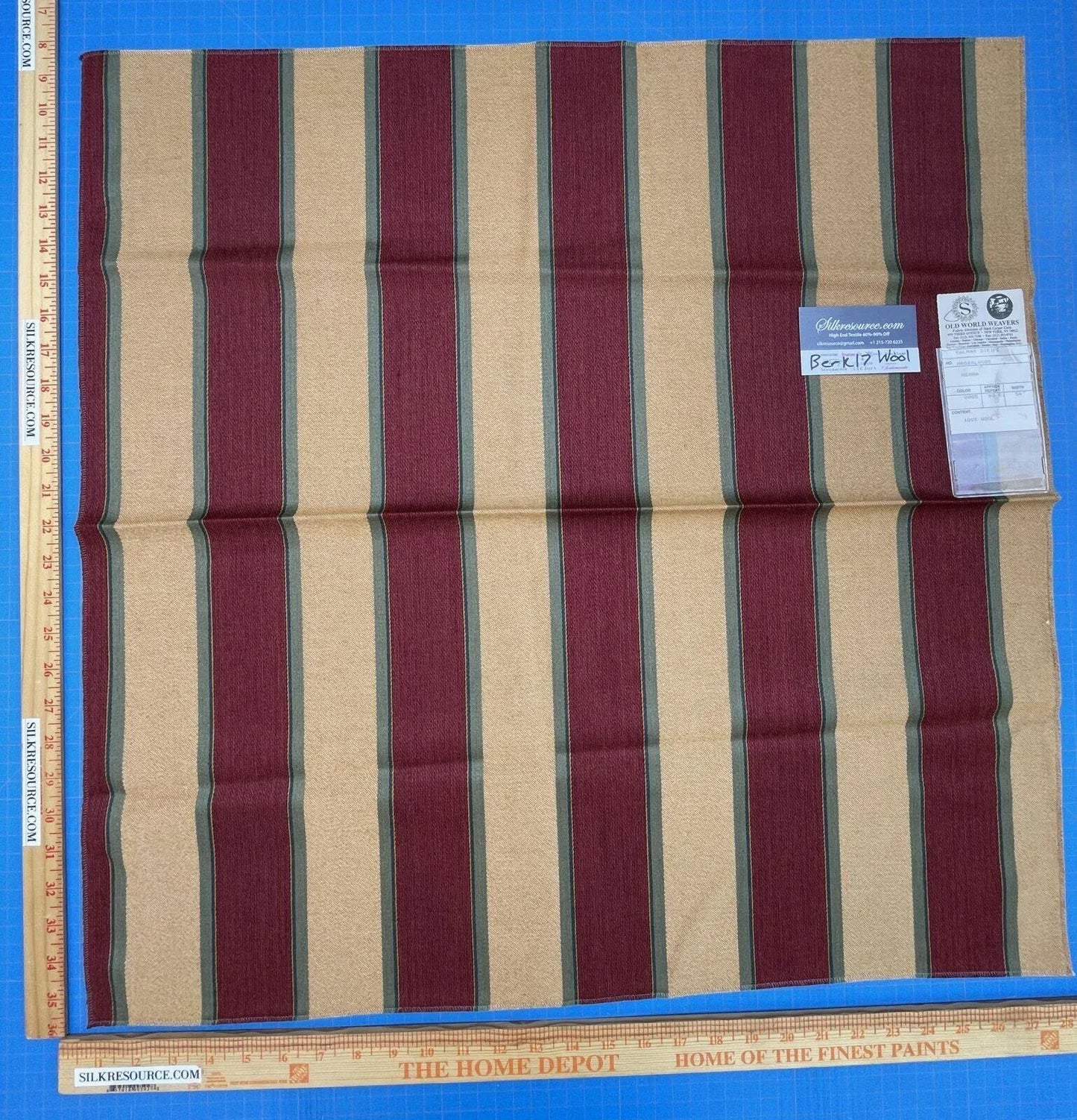 25 Berkbox17 Scalamandre Wool Kalmar Stripe Henna