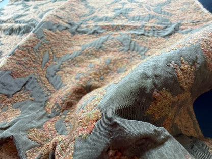 12a Berkbox4 Scalamandre Silk Square Volterra Moss 25” wide 34” long