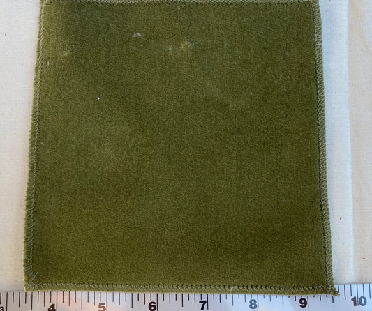 Designer Woodland Velvet in Golden Grass Green 100% Cotton