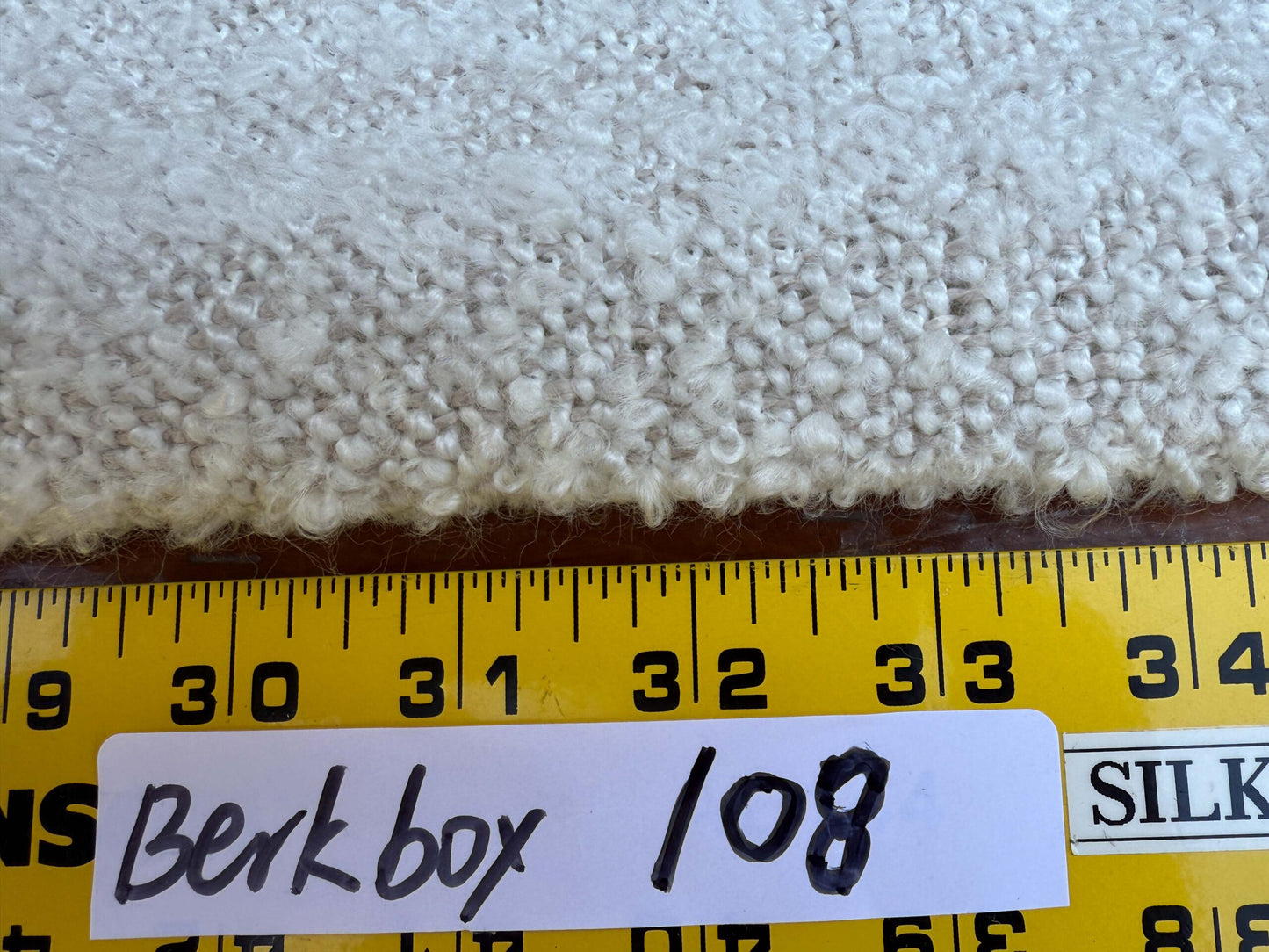 1 Berkbox108 Scalamandre Alhambra Mijo Cream White Solid Texture 2.4yd x54 wide
