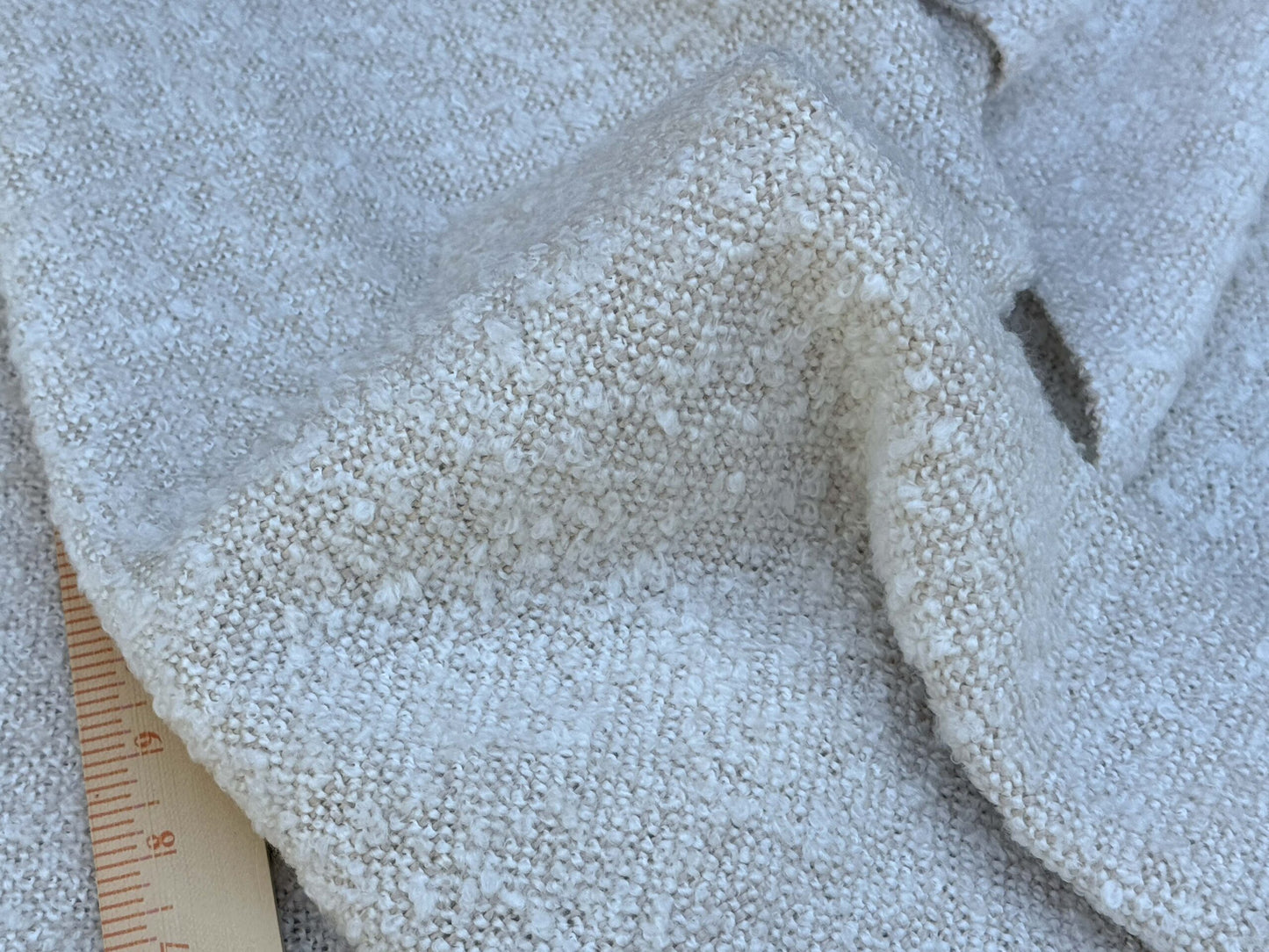 1 Berkbox108 Scalamandre Alhambra Mijo Cream White Solid Texture 2.4yd x54 wide