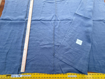 3 Berkbox108 Scalamandre Alhambra Nicos Sky Blue Sheers Linen Solid 2.4yd x54 wide