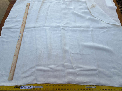 4 Berkbox108 Scalamandre Alhambra Sorgo Cream White Linen Sheers Solid Texture 2.4yd x54 wide