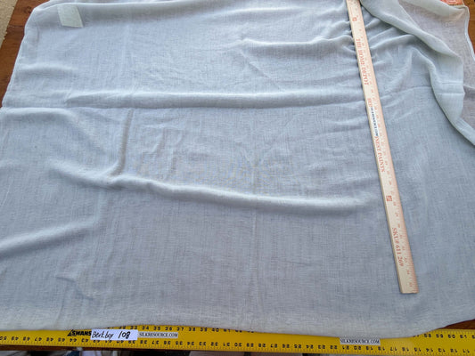 5 Berkbox108 Scalamandre Alhambra Sade Mineral Polyester Linen Sheers Solid Texture 2.4yd x54" wide