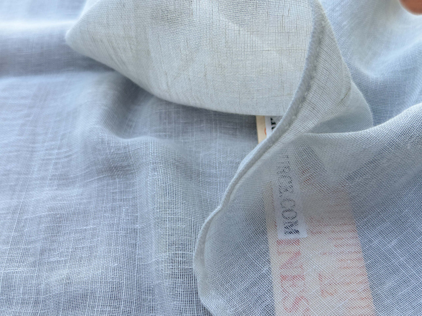 5 Berkbox108 Scalamandre Alhambra Sade Mineral Polyester Linen Sheers Solid Texture 2.4yd x54" wide