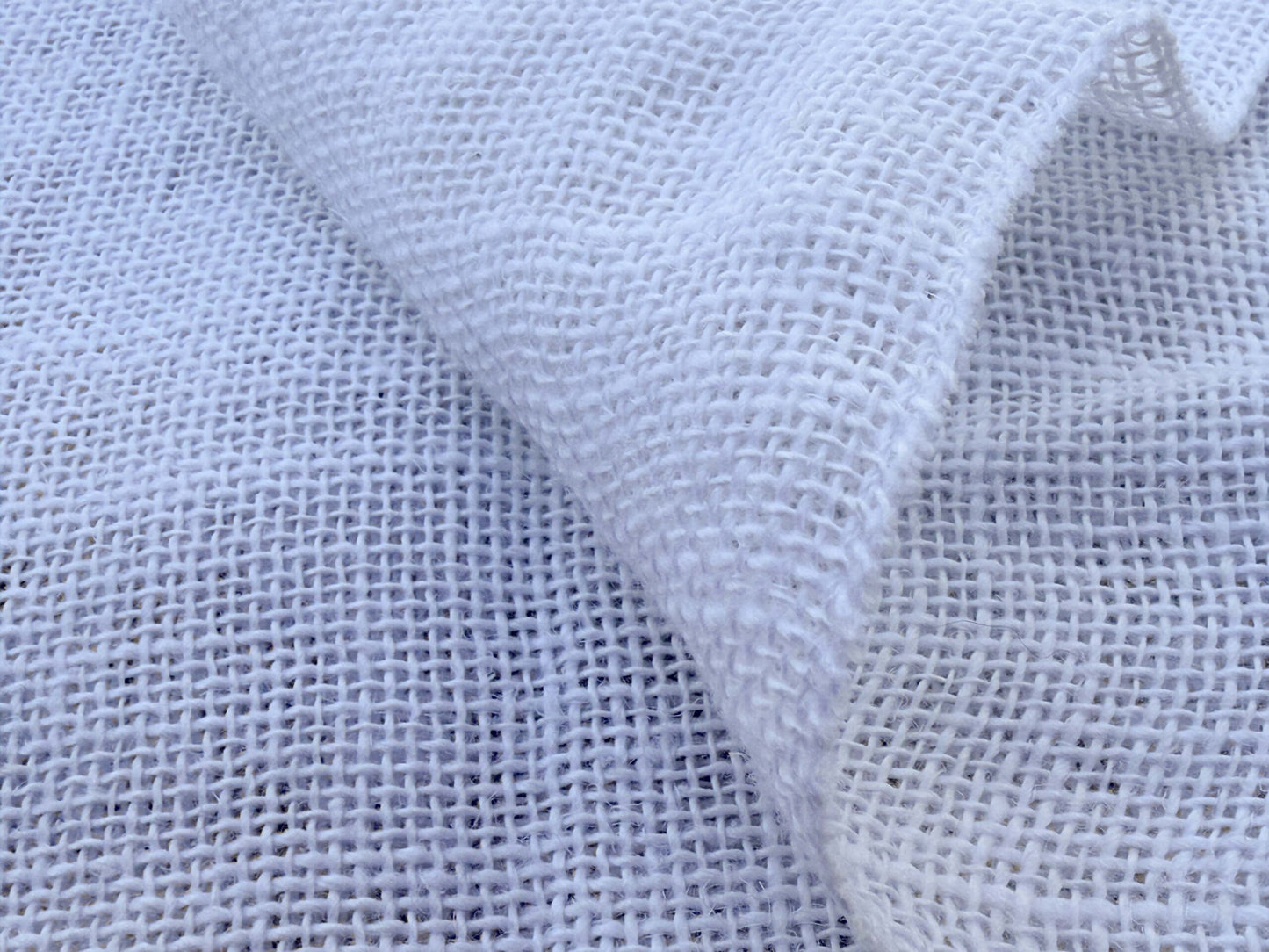 6 Berkbox108 Scalamandre Alhambra Lino Swan White Sheer Linen Solid Texture 2.4yd x54" wide