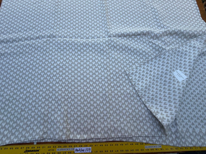 1 Berkbox109 Scalamandre Alhambra Bolonia Cloud Linen Gray White Small Scale Texture 2.4yd x54" wide