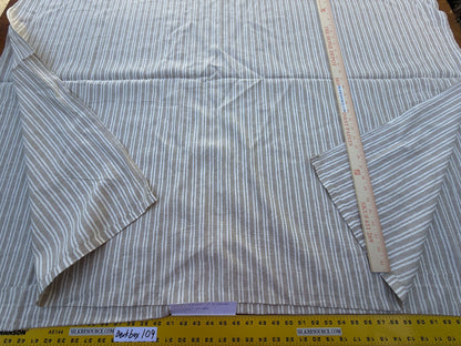 9 Berkbox109 Scalamandre Alhambra Bernia Linen Cotton Linen Stripe 2.4yd x54" wide