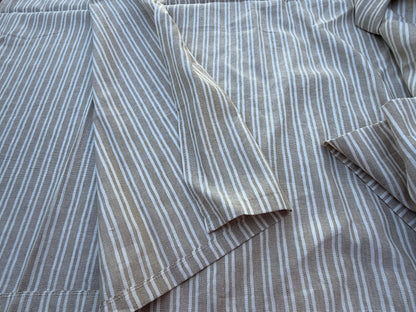 9 Berkbox109 Scalamandre Alhambra Bernia Linen Cotton Linen Stripe 2.4yd x54" wide