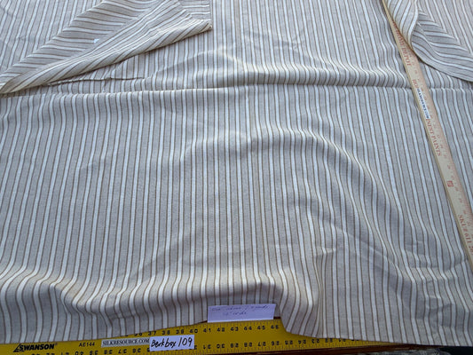 10 Berkbox109 Scalamandre Alhambra Roda Linen Cotton Linen Stripe 2.4yd x54" wide