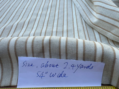 10 Berkbox109 Scalamandre Alhambra Roda Linen Cotton Linen Stripe 2.4yd x54" wide